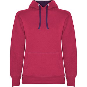 Dámská mikina ROLY URBAN, tmavě růžová s fialovými doplňky, L