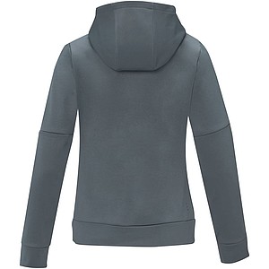 Dámská mikina s kapucí a čtvrtinovým zipem Elevate SAYAN, šedá, vel. XL
