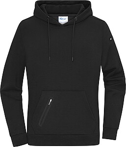 Dámská mikina s kapucí DAIBER INTERLOCK, černá, L