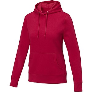 Dámská mikina s kapucí Elevate CHARON, červená, vel. 3XL - mikina s vlastním potiskem