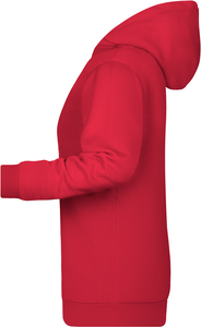 Dámská mikina s kapucí James Nicholson sweat hoodie women, červená, vel. L