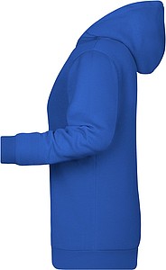 Dámská mikina s kapucí James Nicholson sweat hoodie women, královská modrá, vel. XS