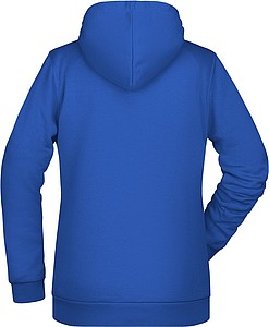 Dámská mikina s kapucí James Nicholson sweat hoodie women, královská modrá, vel. XS