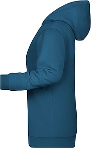 Dámská mikina s kapucí James Nicholson sweat hoodie women, modrozelená, vel. XXL