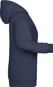 Dámská mikina s kapucí James Nicholson sweat hoodie women, námořní modrá, vel. L