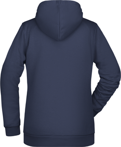 Dámská mikina s kapucí James Nicholson sweat hoodie women, námořní modrá, vel. L