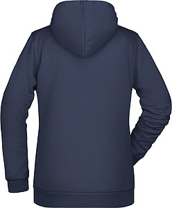 Dámská mikina s kapucí James Nicholson sweat hoodie women, námořní modrá, vel. M