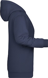 Dámská mikina s kapucí James Nicholson sweat hoodie women, námořní modrá, vel. XXL