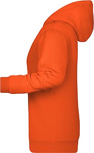 Dámská mikina s kapucí James Nicholson sweat hoodie women, oranžová, vel. 3XL