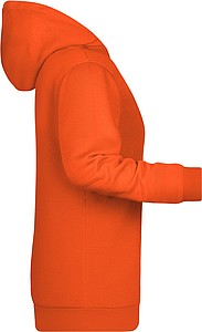 Dámská mikina s kapucí James Nicholson sweat hoodie women, oranžová, vel. 3XL