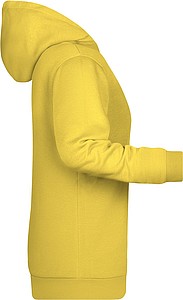 Dámská mikina s kapucí James Nicholson sweat hoodie women, sv. žlutá, vel. L