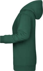 Dámská mikina s kapucí James Nicholson sweat hoodie women, tmavě zelená, vel. XL