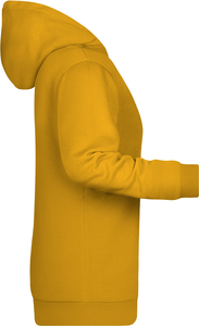 Dámská mikina s kapucí James Nicholson sweat hoodie women, tmavě žlutá, vel. L