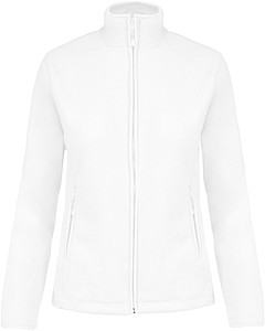 Dámská mikrofleecová mikina Kariban fleece jacket women, bílá, vel. L - mikina s vlastním potiskem