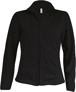 Dámská mikrofleecová mikina Kariban fleece jacket women, černá, vel. 3XL
