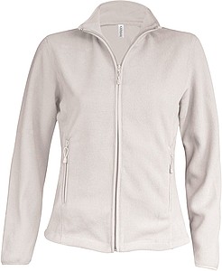 Dámská mikrofleecová mikina Kariban fleece jacket women, krémová, vel. M