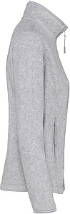 Dámská mikrofleecová mikina Kariban fleece jacket women, šedý melír, vel. XXL