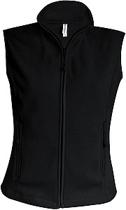 Dámská mikrofleecová vesta Kariban fleece vest women, černá, vel. XL