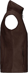 Dámská mikrofleecová vesta Kariban fleece vest women, hnědá, vel. S