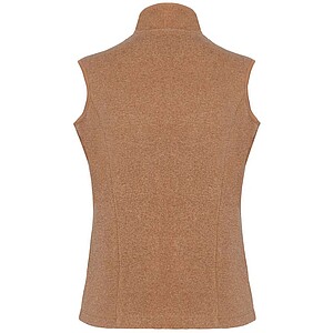 Dámská mikrofleecová vesta Kariban fleece vest women, hnědý melír, vel. XL