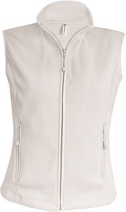 Dámská mikrofleecová vesta Kariban fleece vest women, krémová, vel. S