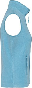 Dámská mikrofleecová vesta Kariban fleece vest women, modrý melír, vel. L