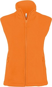 Dámská mikrofleecová vesta Kariban fleece vest women, oranžová, vel. 3XL