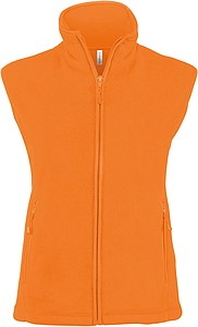 Dámská mikrofleecová vesta Kariban fleece vest women, oranžová, vel. S