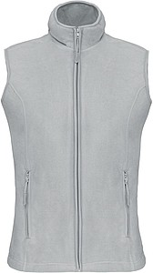 Dámská mikrofleecová vesta Kariban fleece vest women, sv. šedá, vel. XL