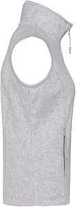 Dámská mikrofleecová vesta Kariban fleece vest women, sv. šedý melír, vel. 3XL