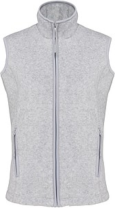 Dámská mikrofleecová vesta Kariban fleece vest women, sv. šedý melír, vel. XXL