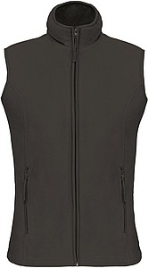 Dámská mikrofleecová vesta Kariban fleece vest women, tmavě šedá, vel. 3XL