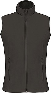 Dámská mikrofleecová vesta Kariban fleece vest women, tmavě šedá, vel. S