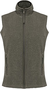 Dámská mikrofleecová vesta Kariban fleece vest women, vojenská světlá zelená, vel. S