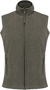 Dámská mikrofleecová vesta Kariban fleece vest women, vojenská světlá zelená, vel. XL