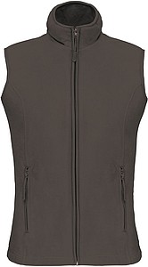 Dámská mikrofleecová vesta Kariban fleece vest women, vojenská tmavá zelená, vel. S