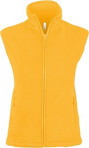 Dámská mikrofleecová vesta Kariban fleece vest women, žlutá, vel. S