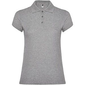 Dámská polokošile s krátkým rukávem, ROLY STAR, světle šedý melír, vel. 3XL