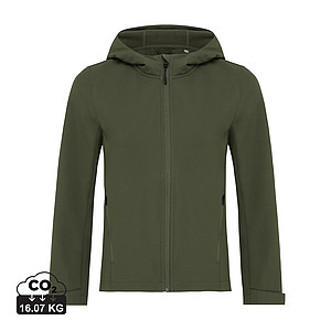 Dámská softshellová bunda z recyklovaného polyesteru, khaki, vel. L