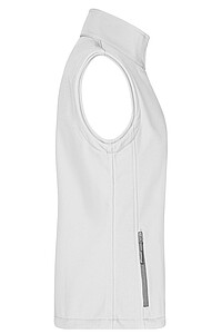 Dámská vesta James & Nicholson Promo softshell, bílá, velikost S