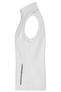 Dámská vesta James & Nicholson Promo softshell, bílá, velikost S