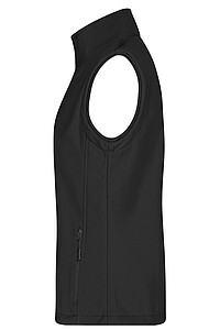 Dámská vesta James & Nicholson Promo softshell, černá, velikost S