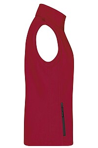 Dámská vesta James & Nicholson Promo softshell, červená/černá, velikost XXL