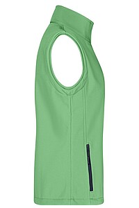 Dámská vesta James & Nicholson Promo softshell, zelená/námořní modrá, velikost M