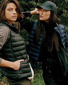 Dámská vesta z recyklovaného polyesteru, černá, vel. S