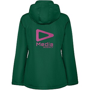 Dámská zateplená softshellová parka Roly Notus, velikost L, tmavě zelená