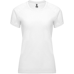 Dámské funkční tričko s krátkým rukávem, ROLY BAHRAIN, bílá, vel. L - reklamní předměty