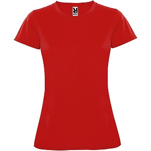 Dámské funkční tričko s krátkým rukávem, ROLY MONTECARLO, červená, vel. S - dámská trička s vlastním potiskem