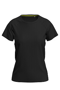 Dámské funkční tričko STEDMAN MESH RAGLAN, černá, velikost L