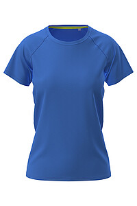 Dámské funkční tričko STEDMAN MESH RAGLAN, světle královská modrá, velikost XS